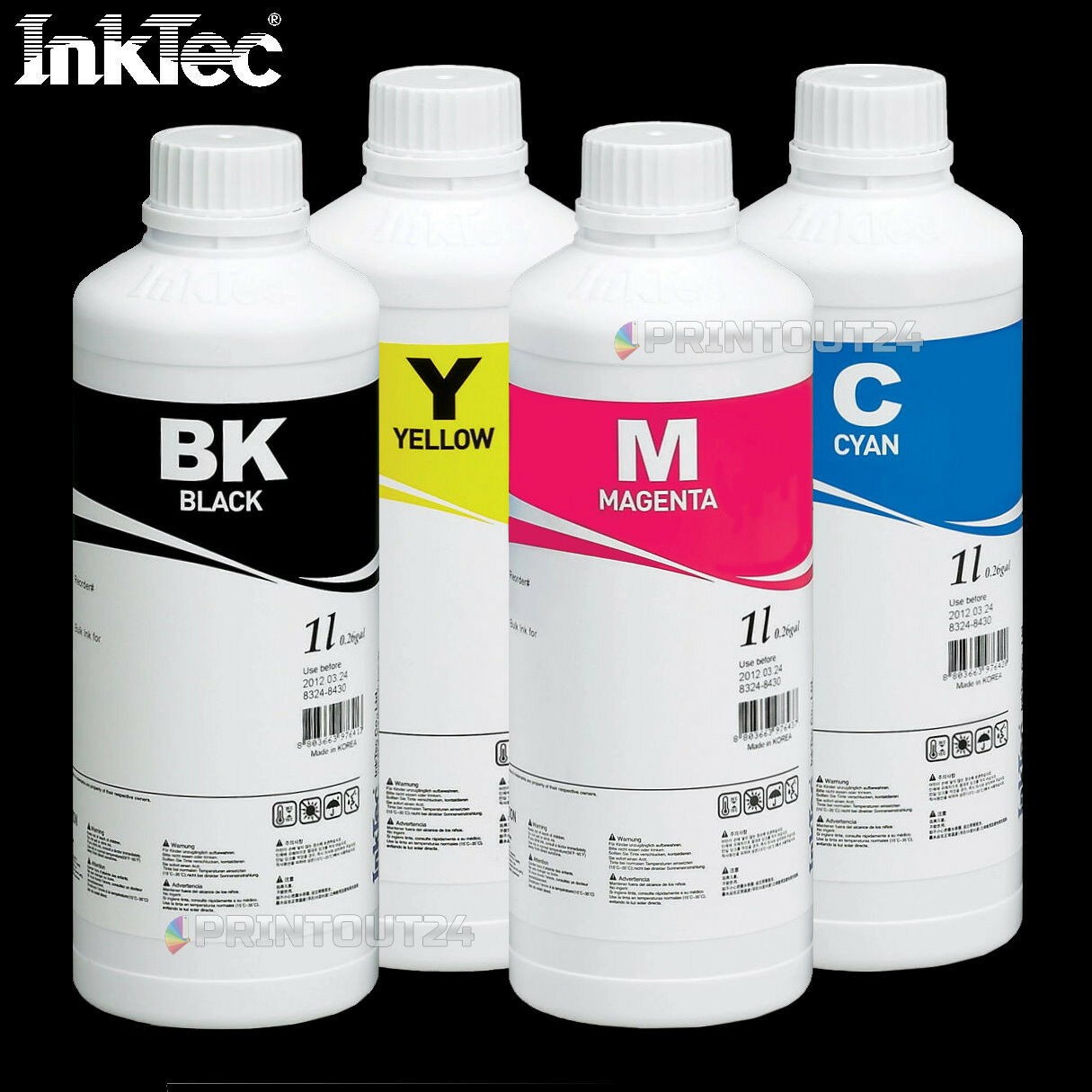 4L InkTec Ink Refill Ink For HP 970 HP 971 BLACK YELLOW MAGENTA CYAN