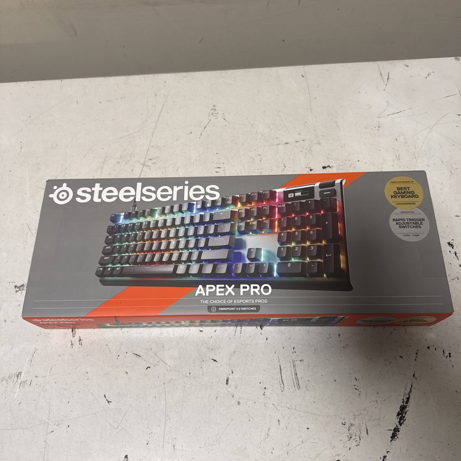SteelSeries Apex Pro Gen 3 OmniPoint 3.0 HyperMagnetic Switches Keyboard, New