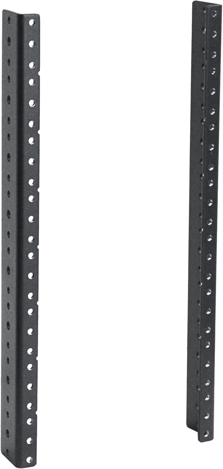 2 PCS 8U Rack Rails, Tapered Holes Rack Mount Rails for Recording & Network Wood