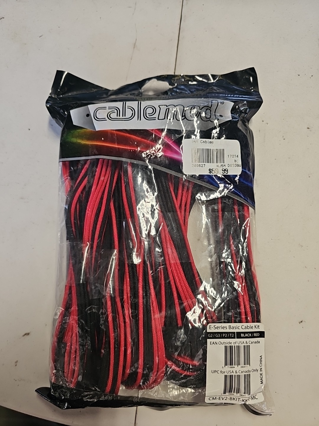 CableMod Basic Cable Extension Kit -6 +2 Series - Black/Red