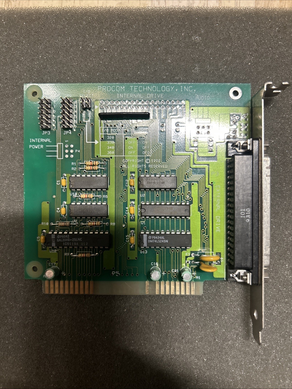 Vintage Procom Technology. Internal  Drive Expansion Card  For  IBM PC. XT.