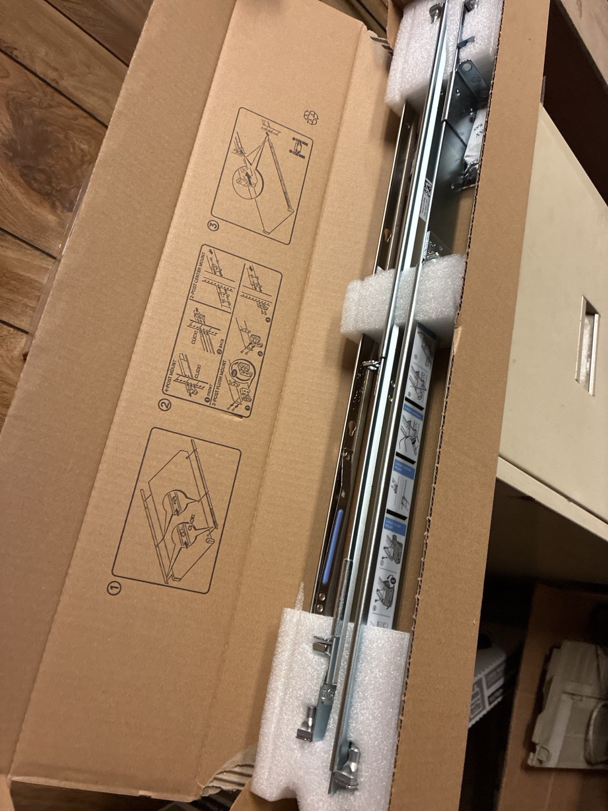 Dell 0C597M ReadyRails Static Rack Rail Kit 1U PowerEdge R610 R620 R410 R420 New