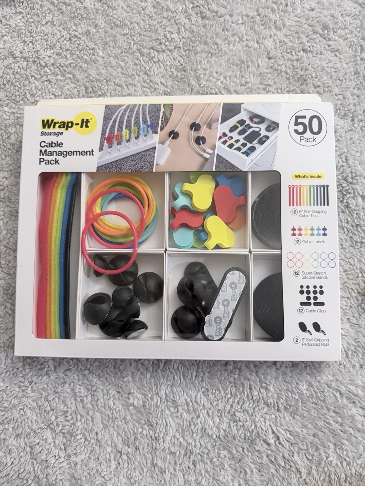 Wrap It Cable Management Pack (50 Pack)