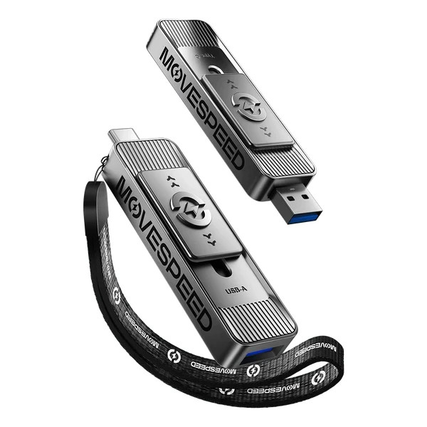 MOVESPEED 1TB Solid State Flash Drive 500+ MB High Speed USB dual port