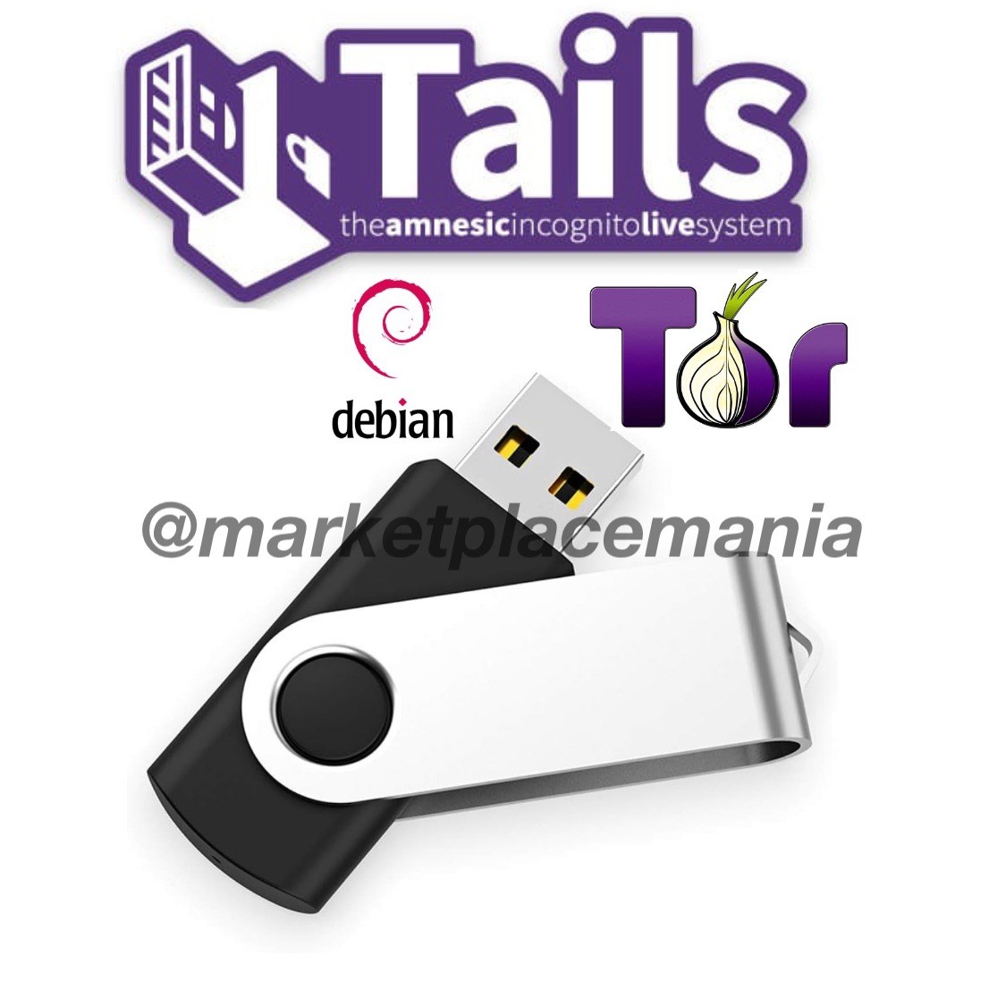 💻 Tails Linux USB – Secure & Anonymous Browsing | Plug & Play Privacy Tool 🔐