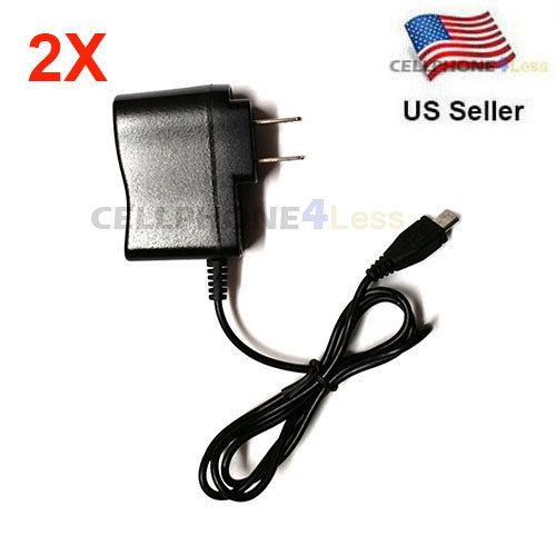 2X Micro USB Wall AC DC Home Charger For Most Cell Phone