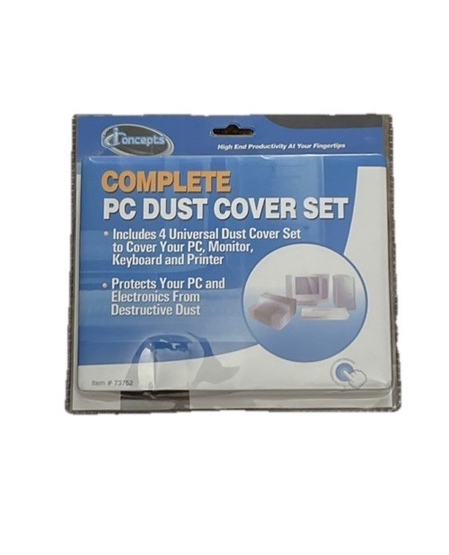 IConcepts Complete PC DUST COVER SET #73752-includes 4 Universal Dust Covers.New