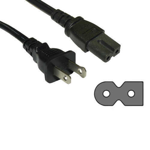 Lot 10pcs 2-Prong Polarized Power Cord for Vizio Sharp Sony Samsung LG LED HDTV