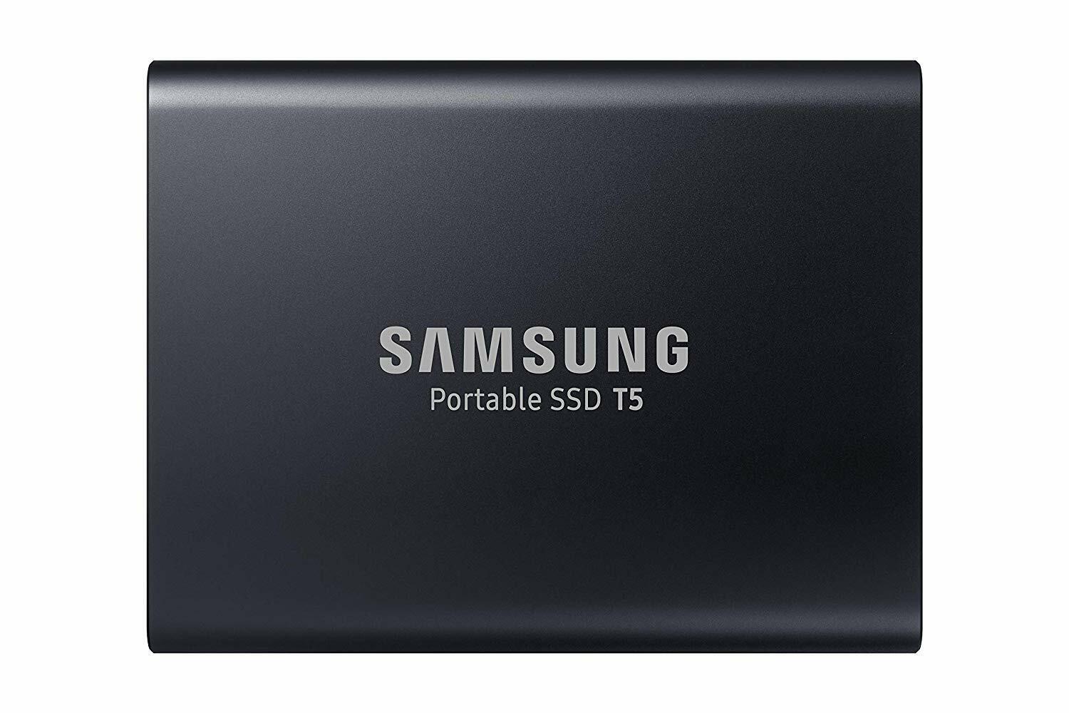 NEW Samsung T5 Portable SSD - 1TB - USB 3.1 External SSD (MU-PA1T0B/AM) - Black