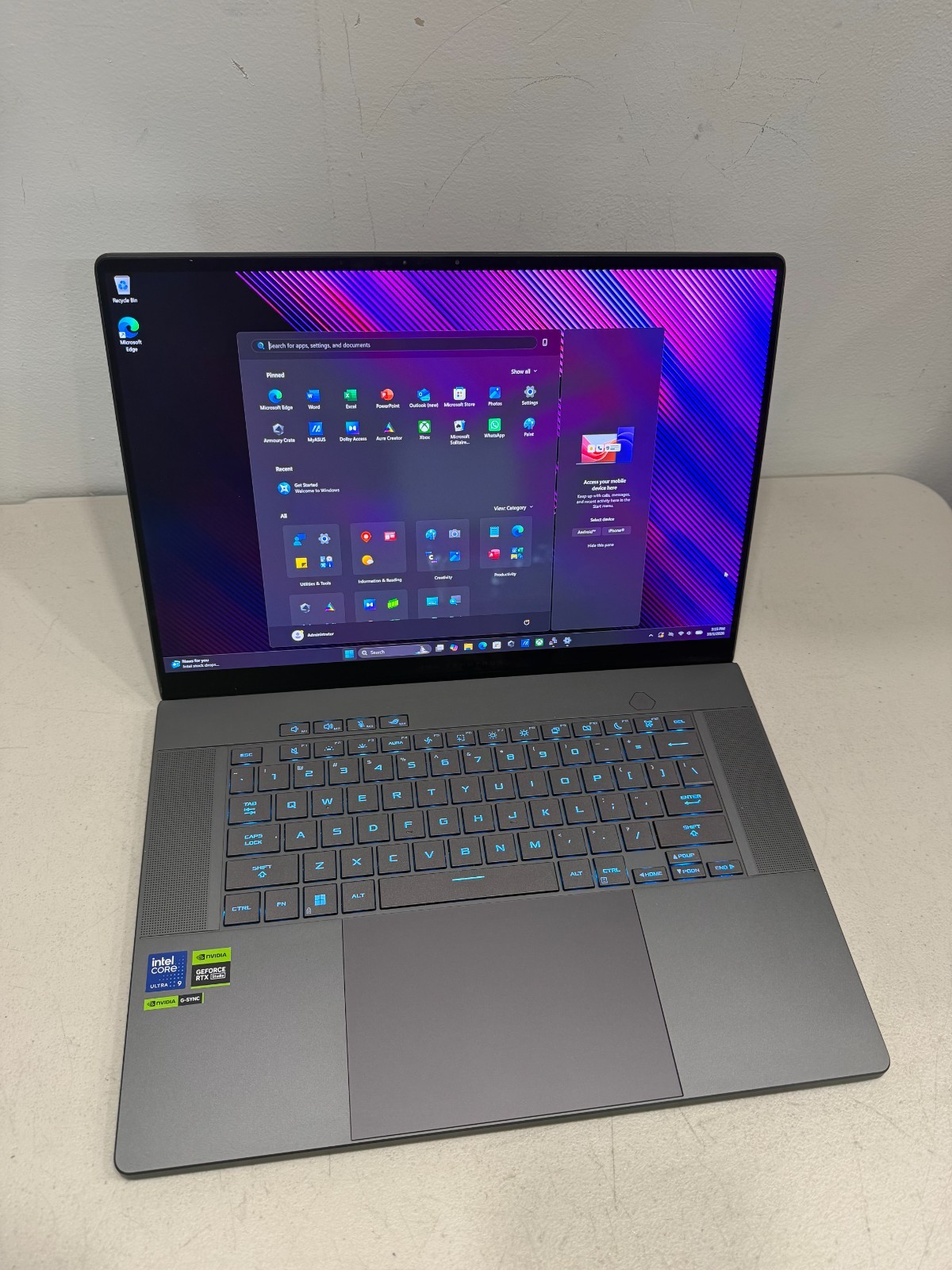 ASUS ROG Zephyrus G16 1TB SSD 16GB Ultra 9 185H RTX 4070 OLED 240Hz