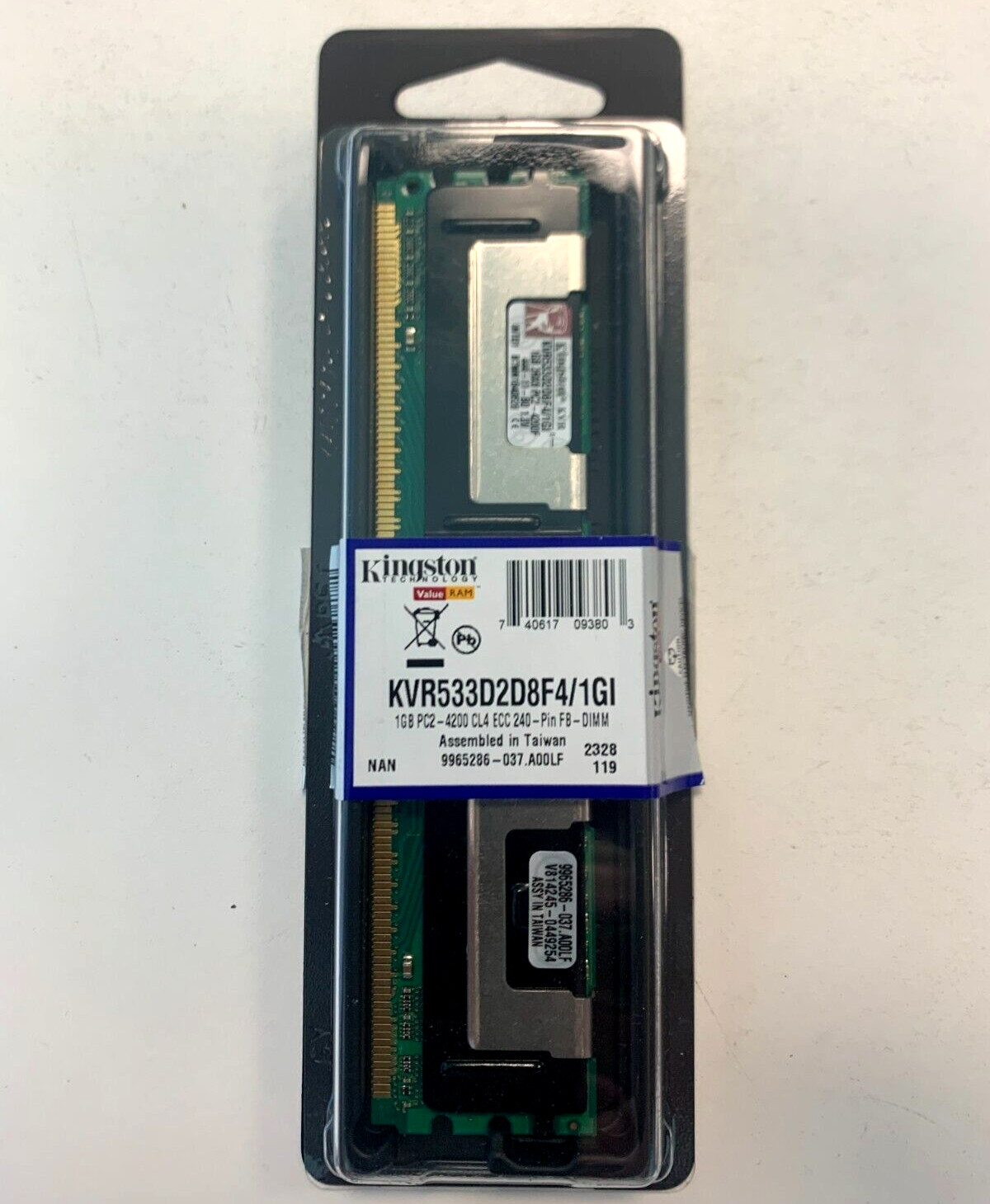 Kingston KVR533D2D8F4/1GI, 1GB DDR2-533MHz PC2-4200 ECC CL4 FB-DIMM