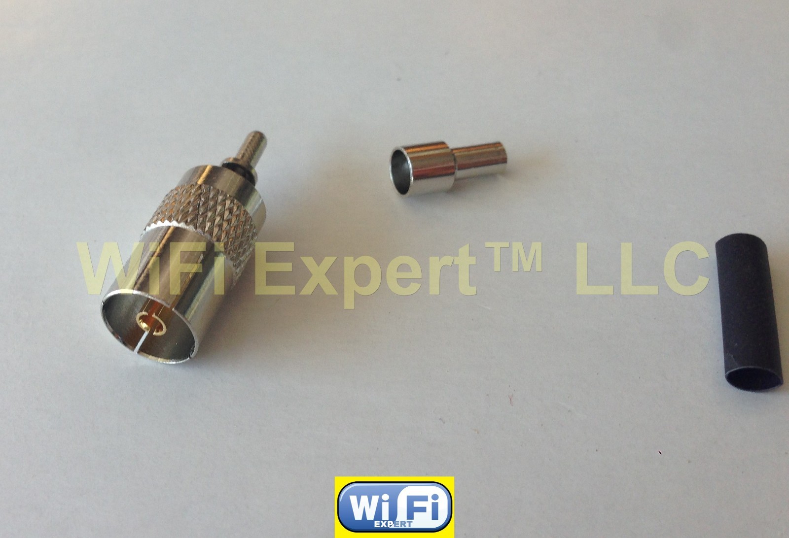 IEC DVB-T TV PAL Female Crimp for RG174 RG179 RG316 RG188 Coax Cable Connector