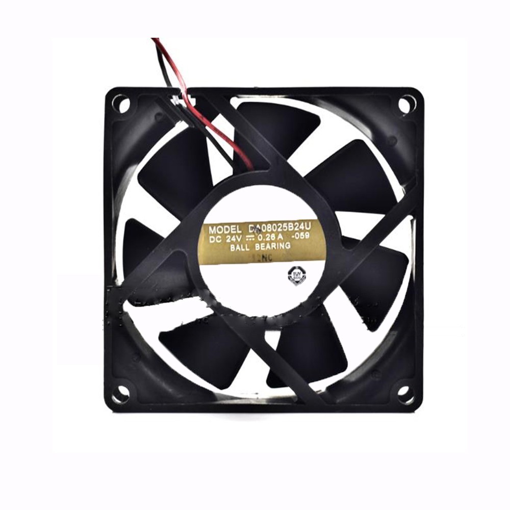 Cooling Fan For AVC DA08025B24U-059 DC24V 0.26A 8CM 2PIN New