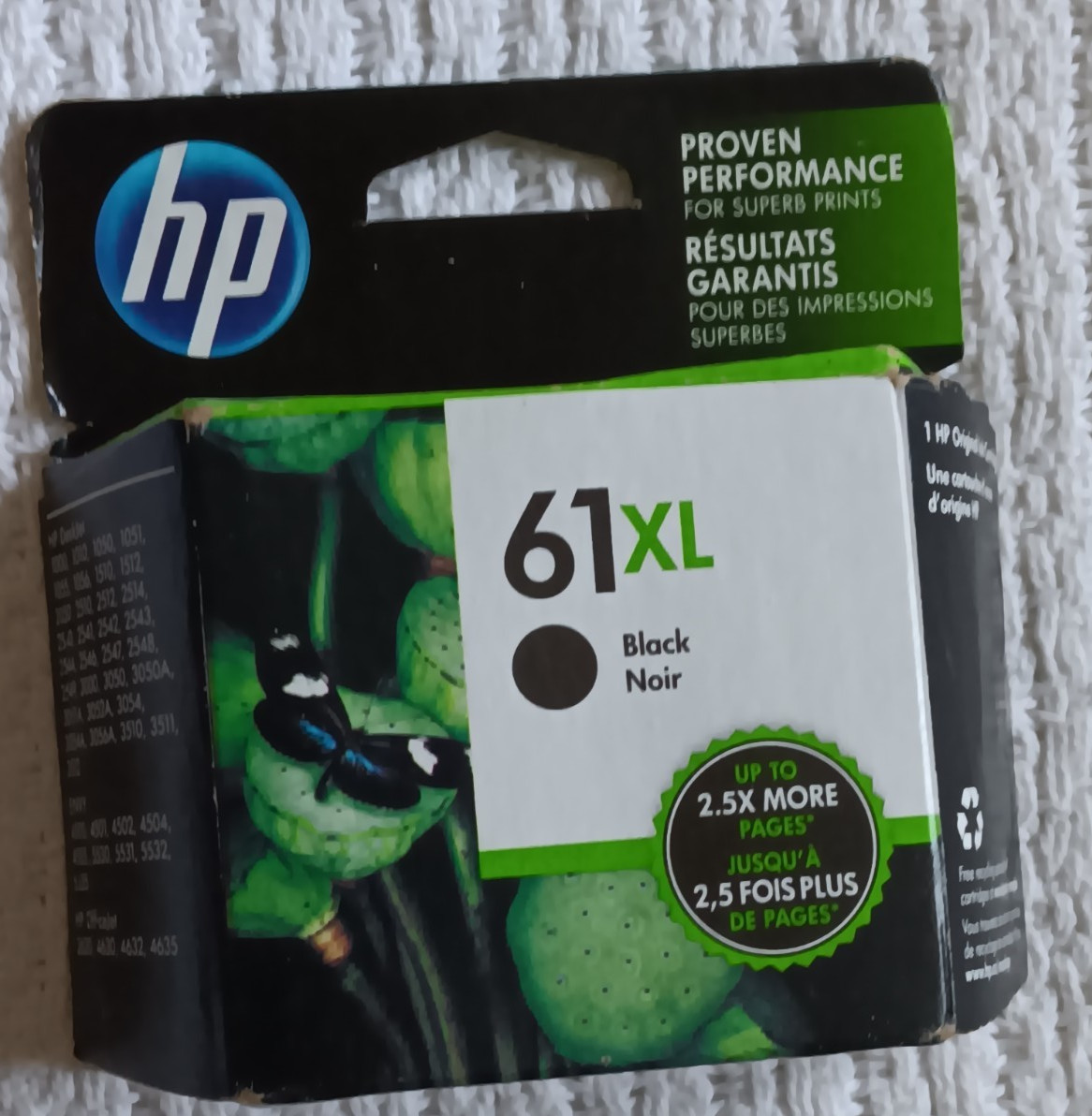 HP Original 61 XL Black Ink Cartridge Exp Dec 2021 Deskjet Envy Officejet
