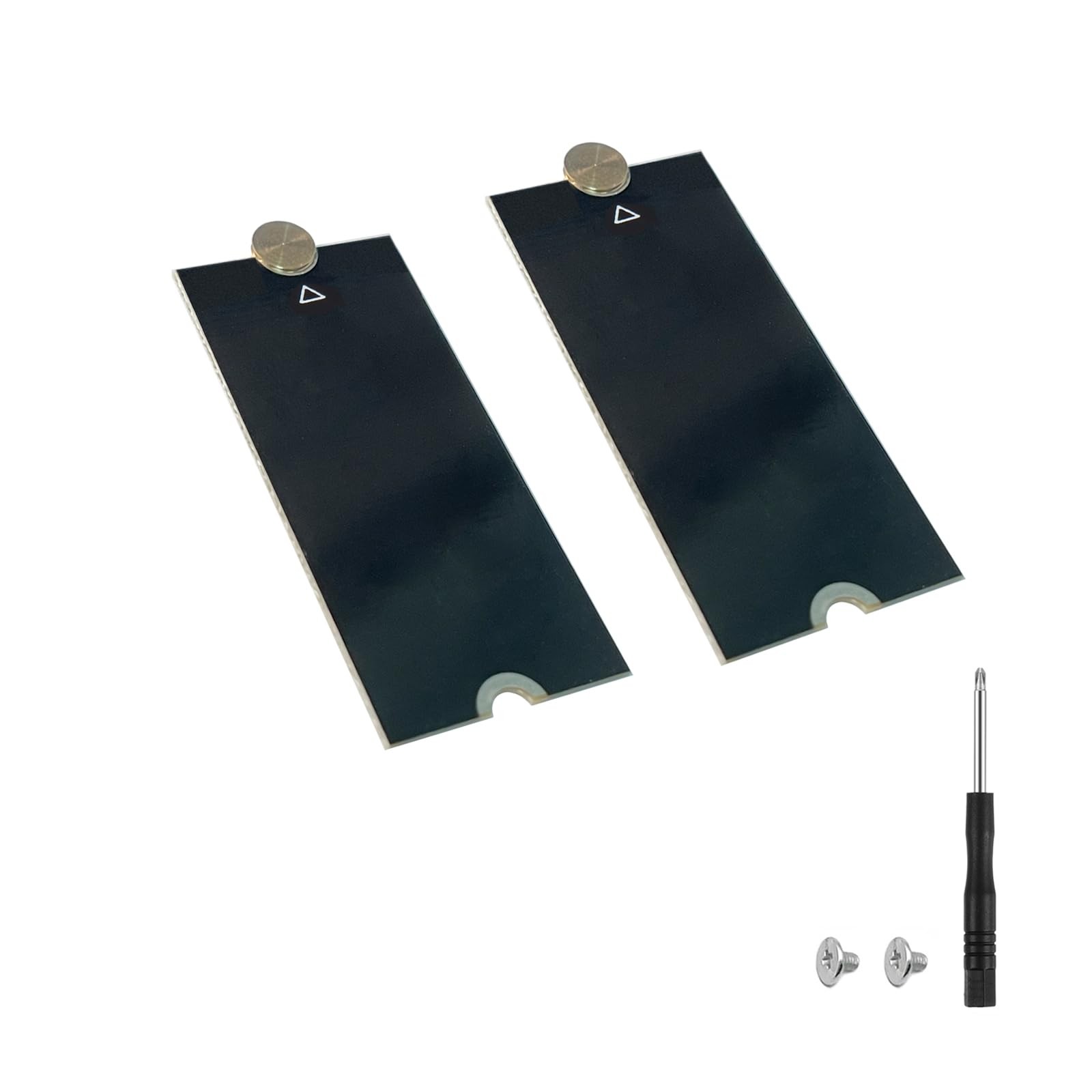 2 PCS M.2 2230 To 2280 SSD Extension Adapter Board NVMe PCIe Gen3/Gen4 Black