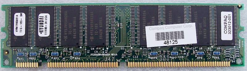 COMPAQ 323012-001 64MB SDRAM 168 PIN DIMM 100Mhz CL2 Refurb.