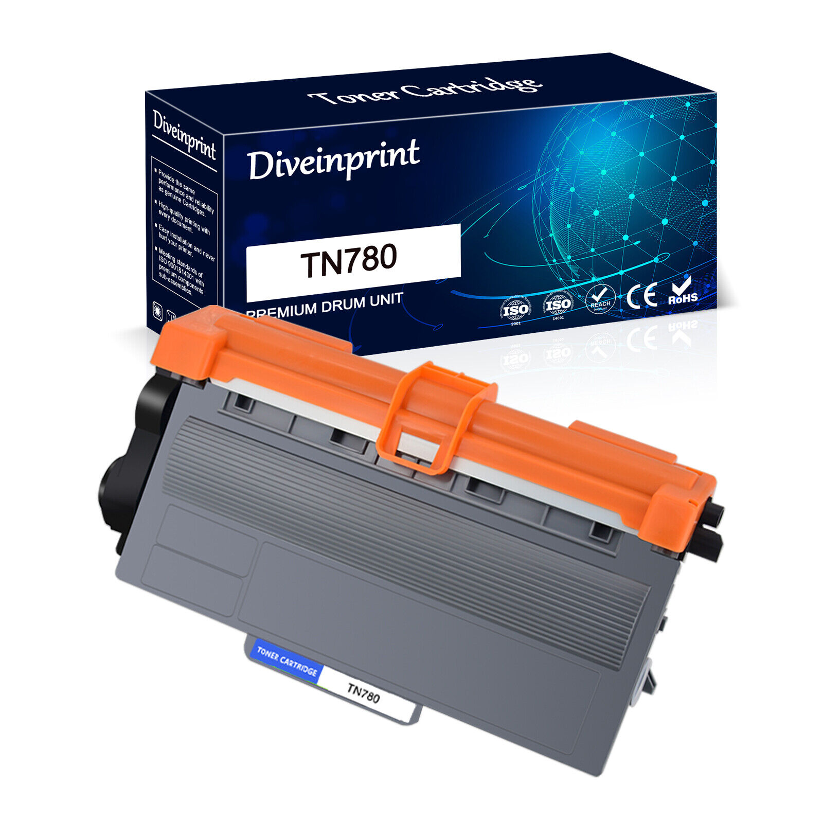 TN780 Toner Cartridge & DR720 Drum For Brother DCP-8110DN HL-5450DN MFC-8510DN