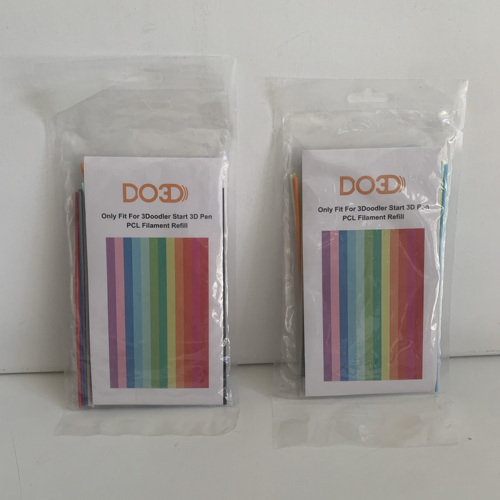 Lot Of 2 DO3D Pen PCL Filament Refills Only Fit For 3Doodler Start Pen 45Pcs New