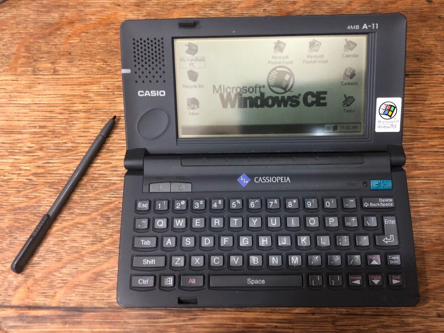 Cassiopeia A-11 4MB RARE Pocket Computer Casio Windows CE Tested & Working