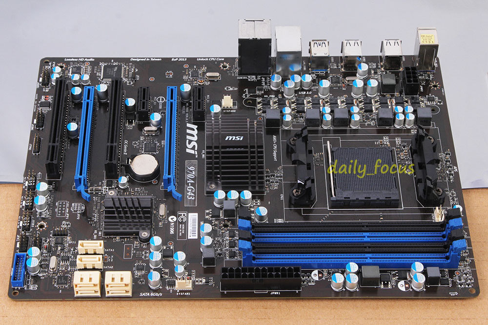 MSI 970A-G43 Motherboard MS-7693 LGA  AM3 AM3+ DDR3 AMD 970