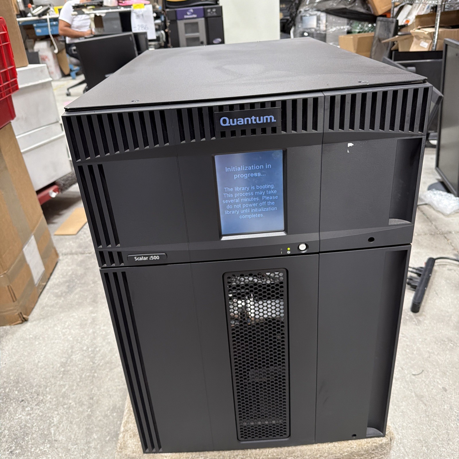 Quantum Scalar i500 Tape Library Tape Drive+ Expansion Unit Has Passcode Read ""
