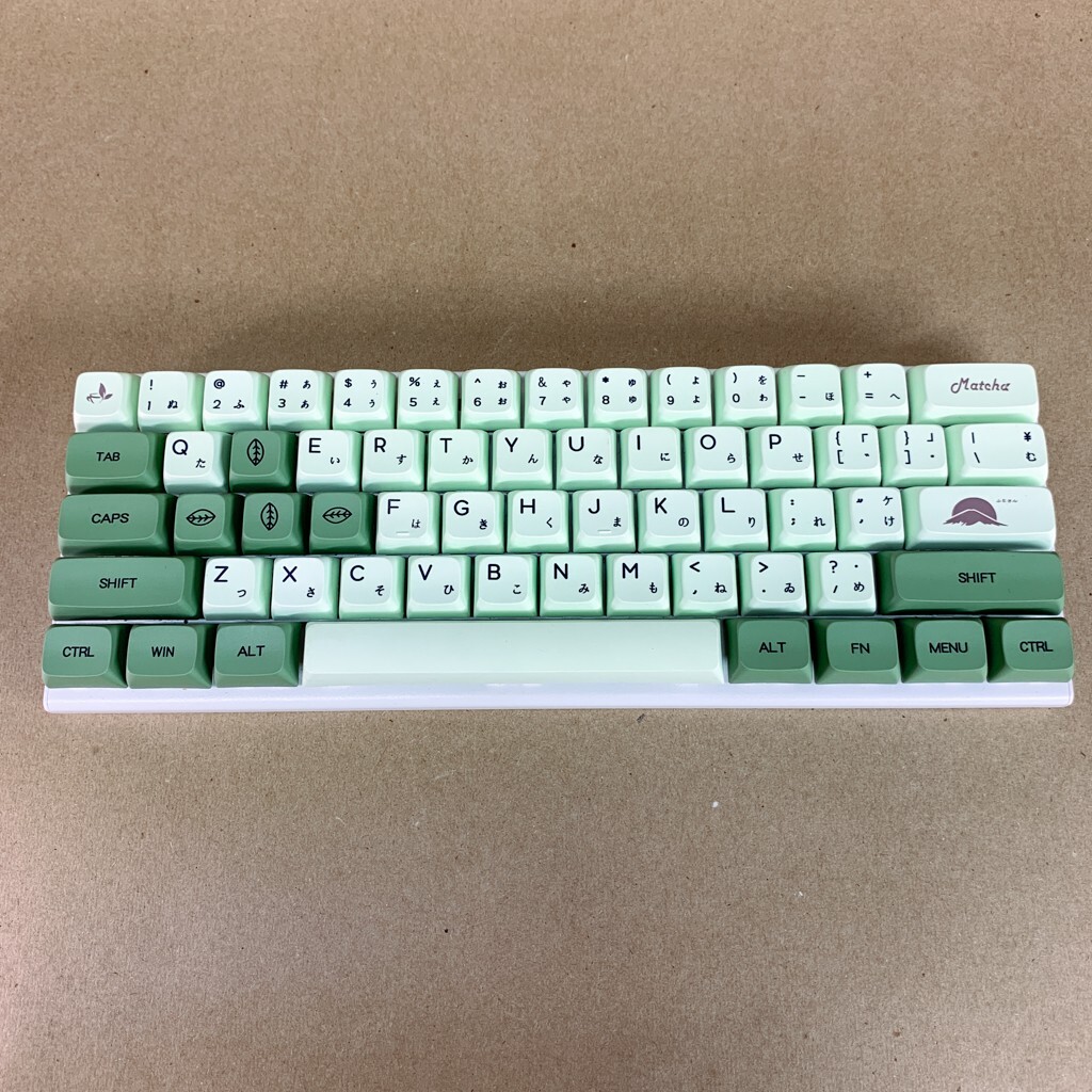 Keycaps ONLY Matcha Green Japanese Forest Mechanical Keyboard Caps E-YooSo Z-11