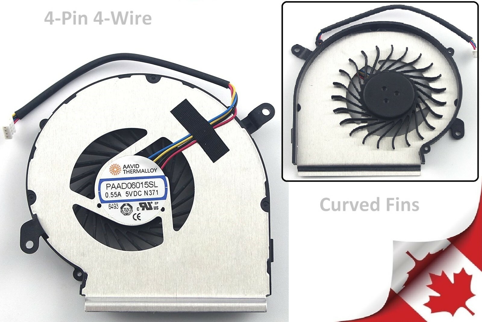 New MSI GPU Fan For GF62 GL62 GL62M GP62 GP62M 7RD 7RDX 7RE 7REX   - 4 PIN -