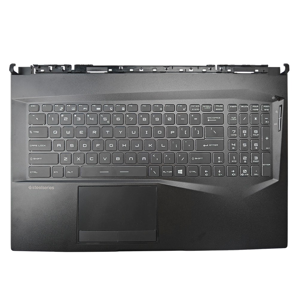 Black Palmrest Full Color Backlit Keyboard Non-Touchpad For MSI GE75 3077E2C213Y