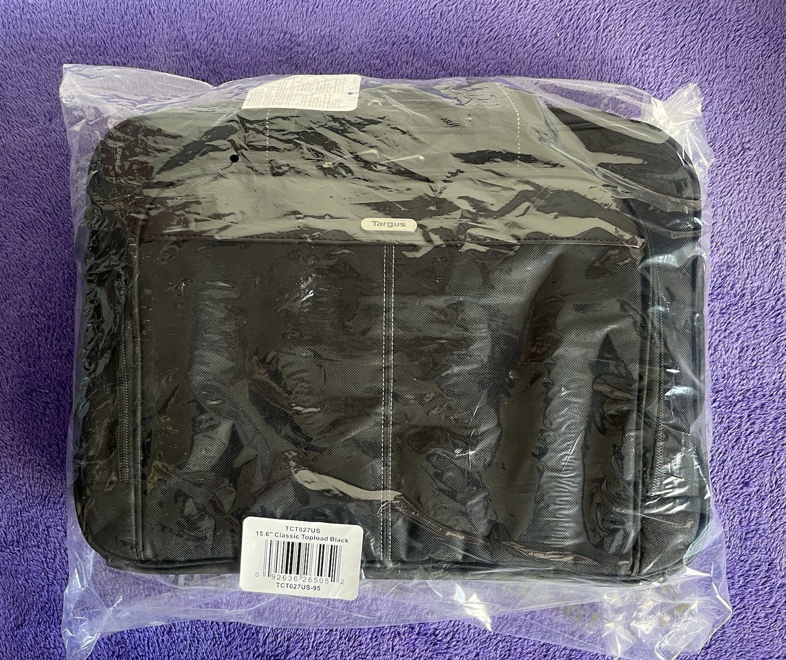 Targus Laptop Classic Computer Bag 15.6" - 39.6 Cms. Black Topload NEW