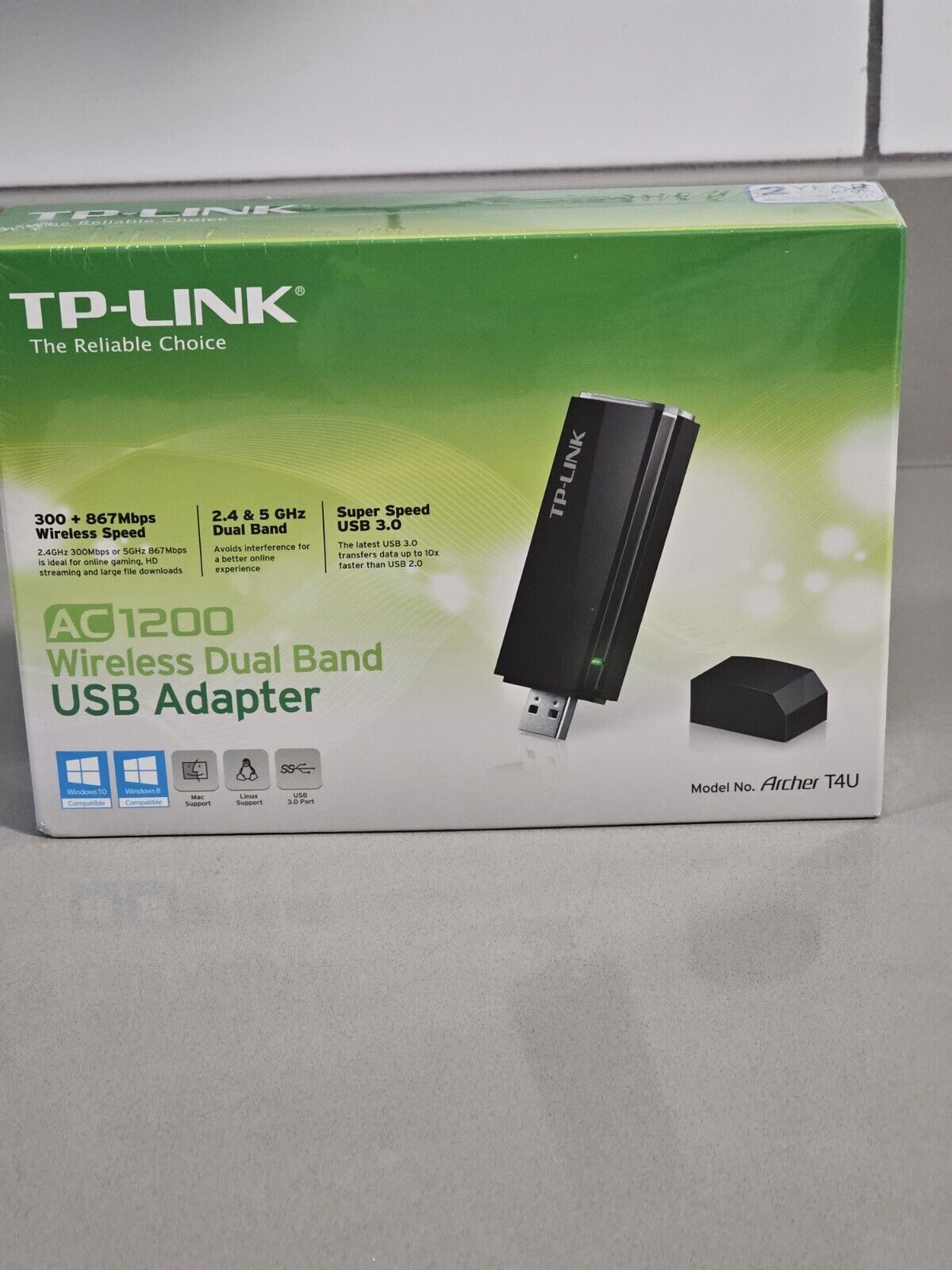 TP-Link Archer T4U AC 1200 Wireless Dual Band USB Adapter USB 3.0 Windows 8 10