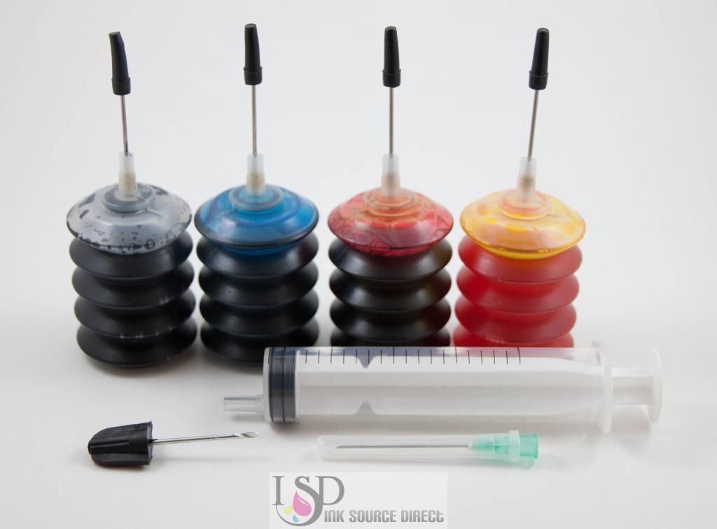 4x30ml Premium Refill ink for HP ink cartridges