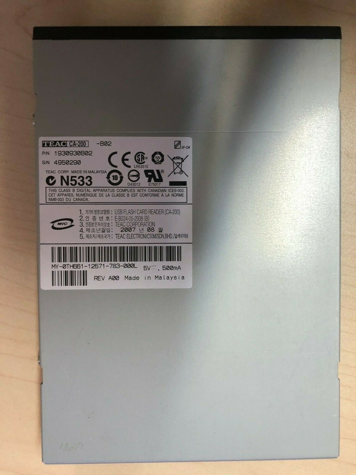 Teac CA-200 0TH661 card reader