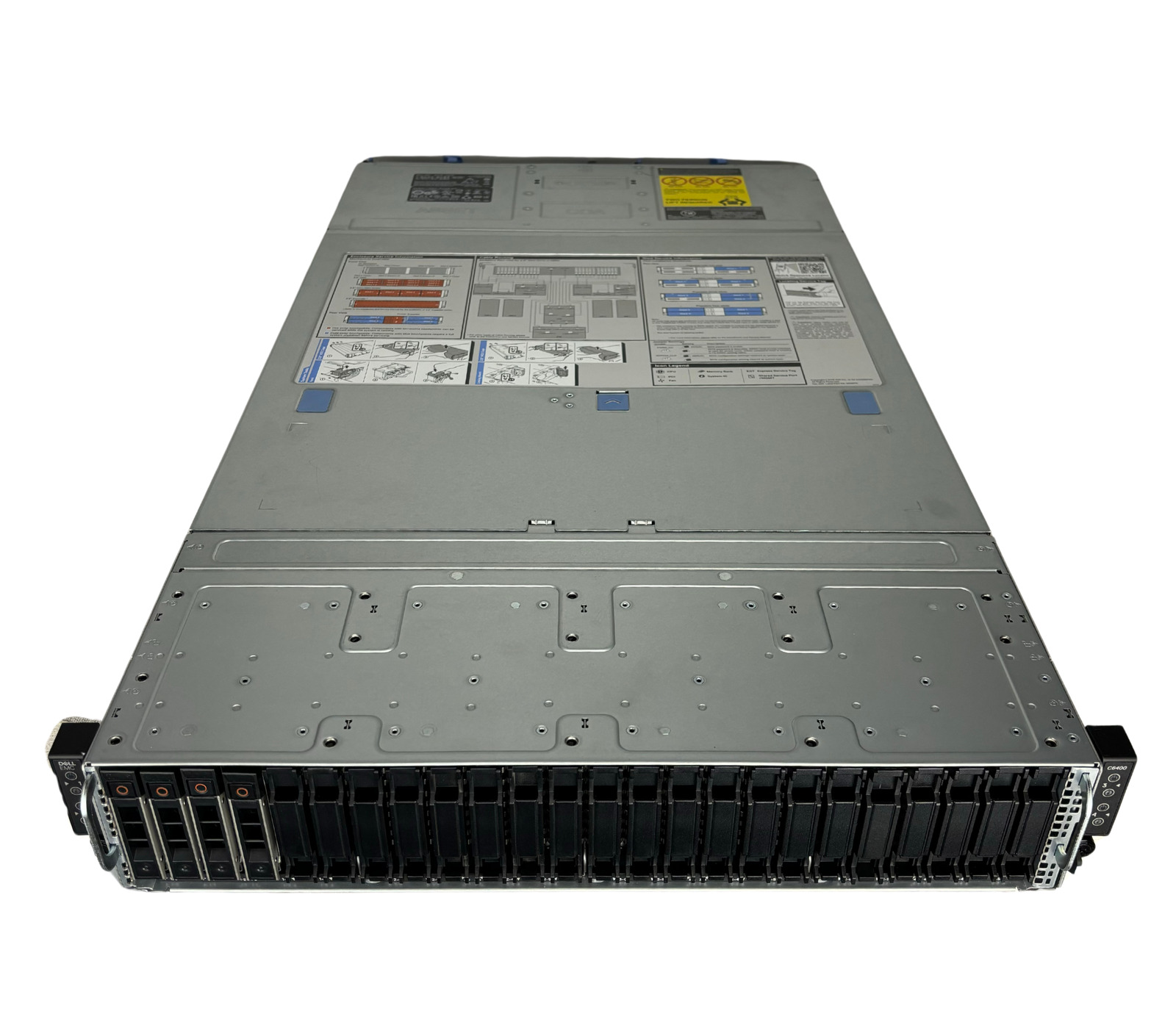 Dell Poweredge C6400 w/ Qty 4 C6525(2x EPYC 7532 2.4GHZ 64GB RAM 1x 480GB)
