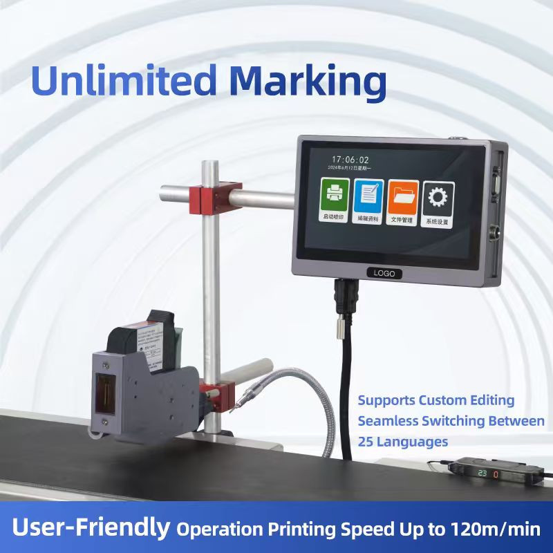 25.4mm Online Auto Printer High Resolution 600 DPI Date