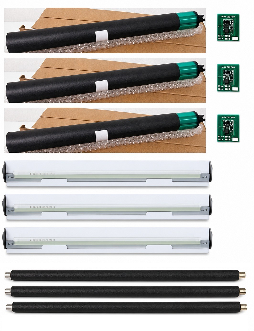 3 x COLOR OPC DRUM KIT FOR XEROX 700 770 DIGITAL PRESS PART # 013R00656