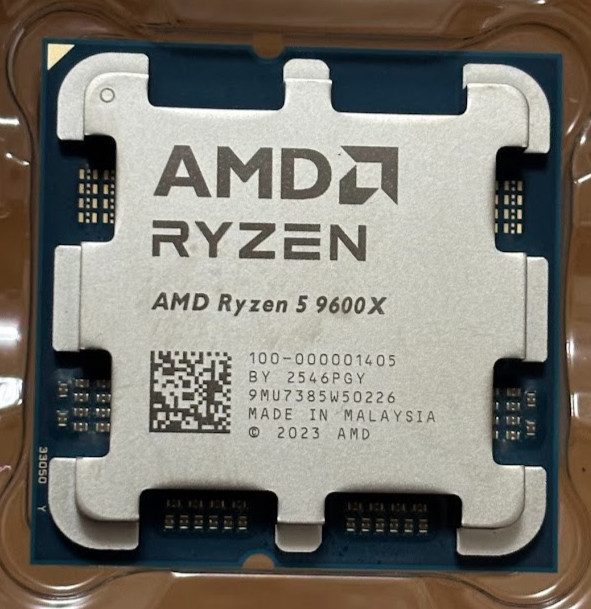 AMD Ryzen 5 9600X - Granite Ridge (Zen 5) 6-Core 3.9 GHz - AM5 CPU Processor
