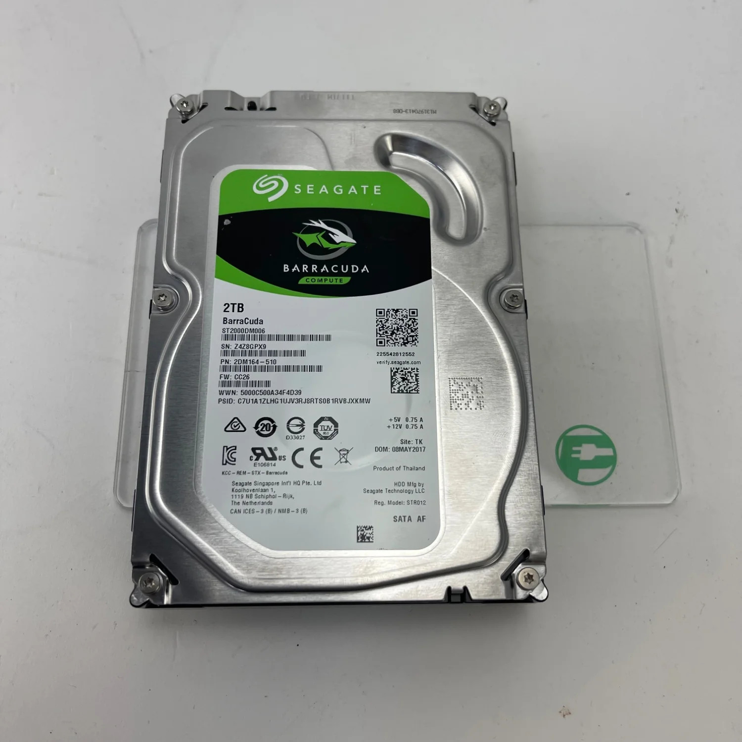 Seagate 3.5" Barracuda 2TB eSATA III 6Gbps HDD 2DM164-510