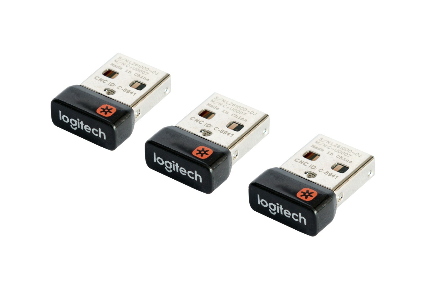 Pack of 3 Logitech Wireless Unifying USB Receiver Dongle for Keyboard & Mice