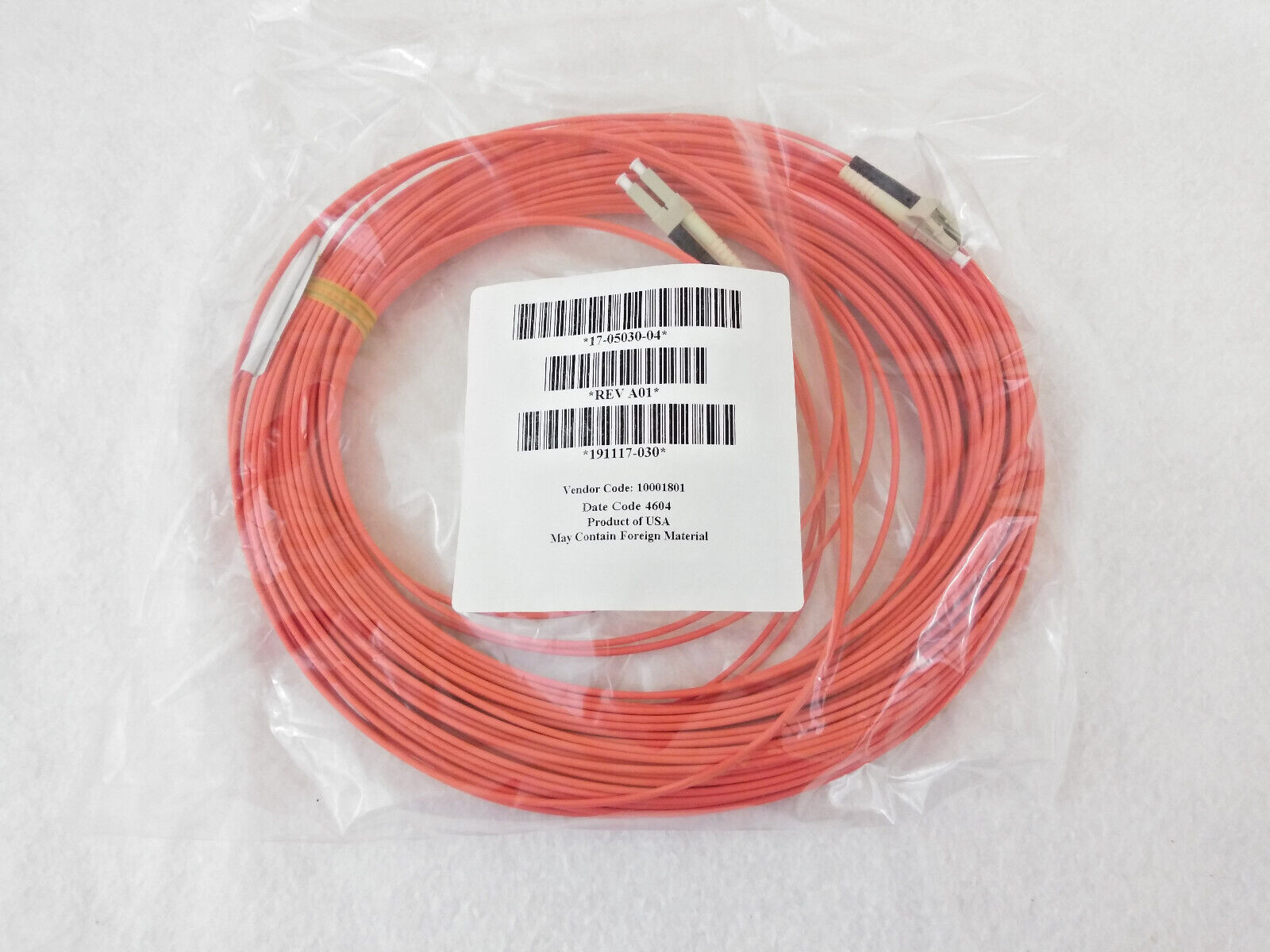 NEW HP 30 meter LC/LC Optical Fiber Cable 17-05030-04