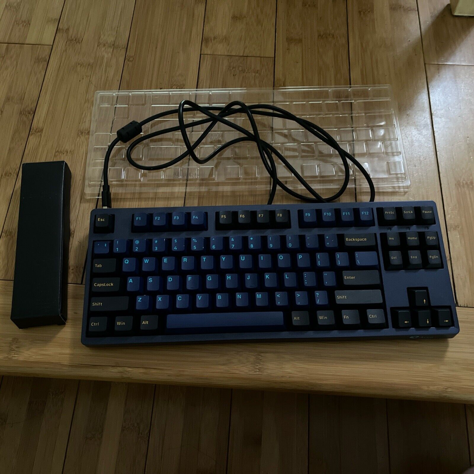 AKKO 3087 Mechanical Gaming Keyboard Navy Blue And Yellow. Wired.