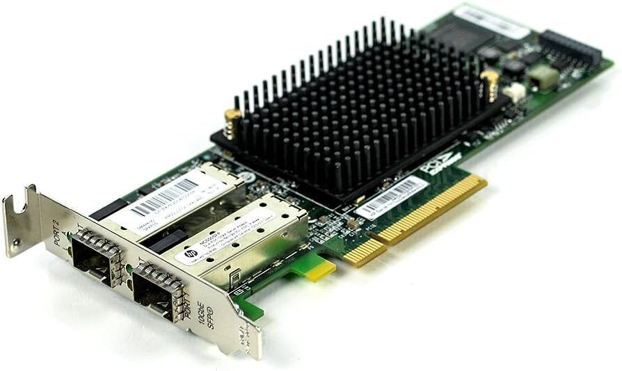 HP 10GB 2 Port PCIE X8 Ethernet Adapter 581201-B21 586444-001 NC550SFP