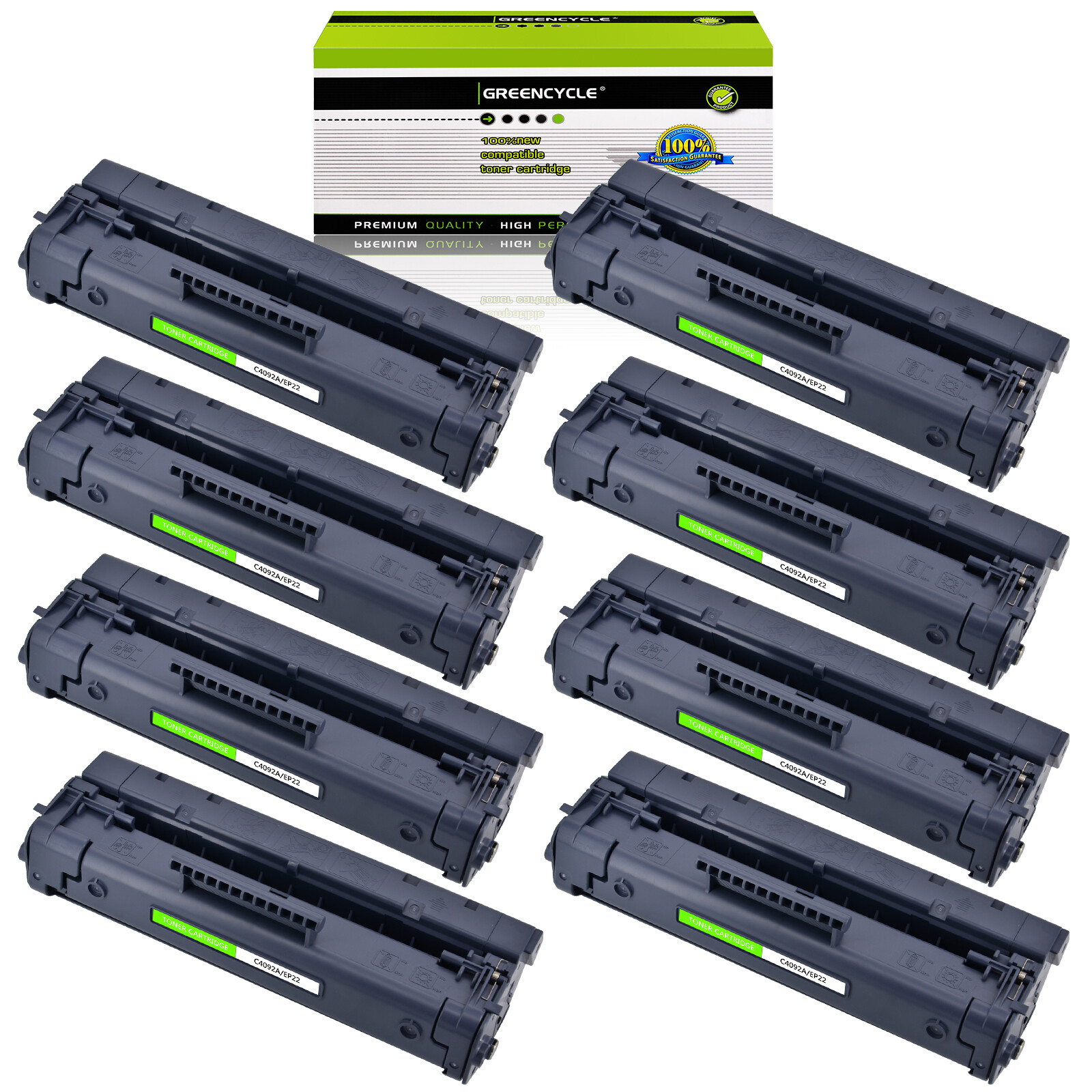 8PK C4092A 92A Toner Cartridge Fit For HP Laserjet 1100se 1100xi 1100 3200 3200m