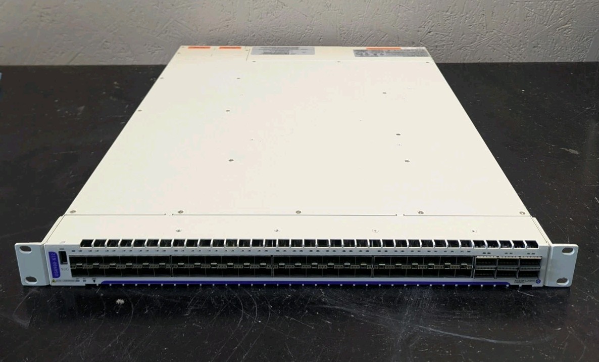 Alcatel-Lucent OmniSwitch OS6900-X72 Network Switch 10G 48 SFP+ 6 QSFP 40G L3