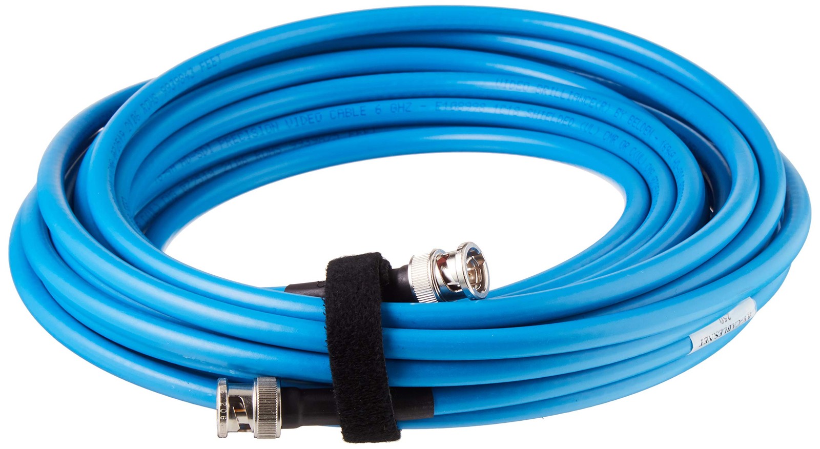 25ft AV-Cables 3G/6G HD SDI BNC Cable- Belden 1694a RG6 - Blue