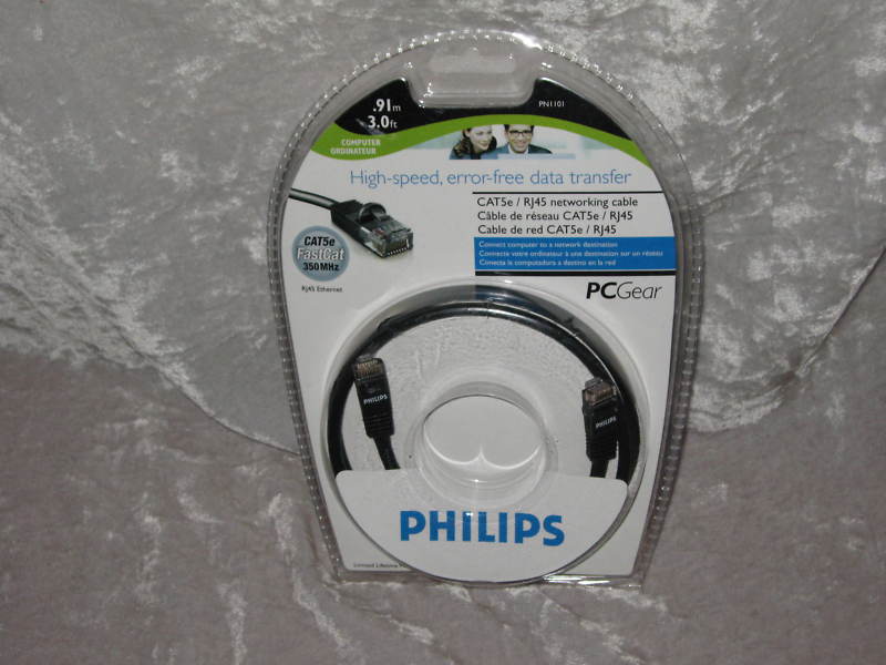 Philips FastCat Cat5e Networking Cable Ethernet RJ45 