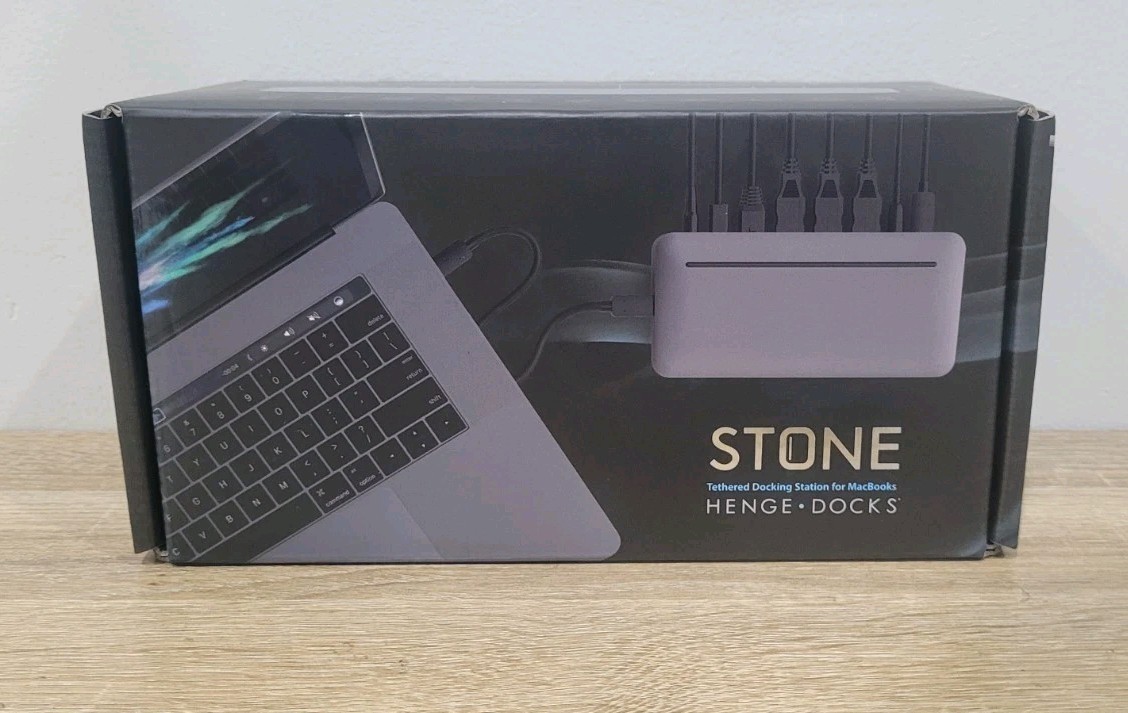 Henge Docks Stone HD01TAUSBC USB-C Dock 87W MacBook 135W PSU Mini DisplayPort