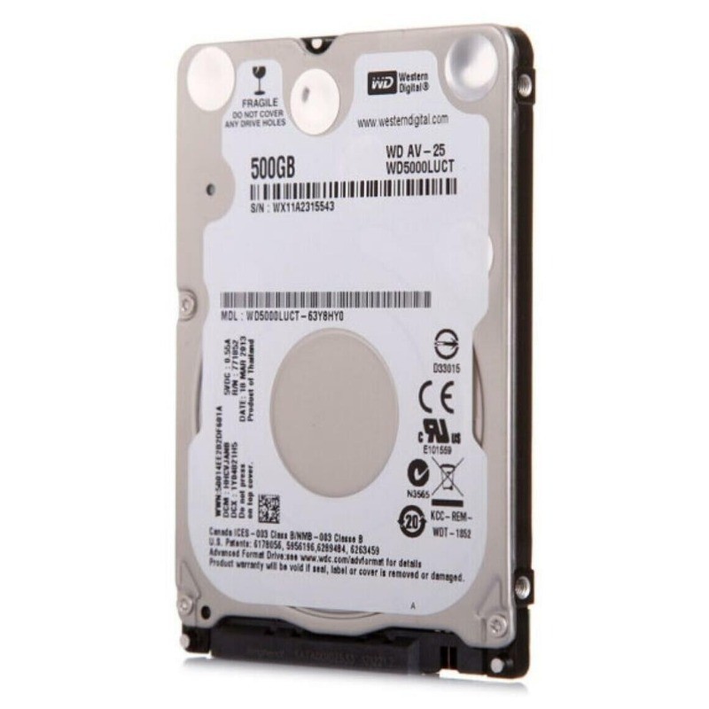 Western Digital AV-25 500GB WD5000LUCT 5400RPM 16MB 2.5" Notebook HDD Hard Drive