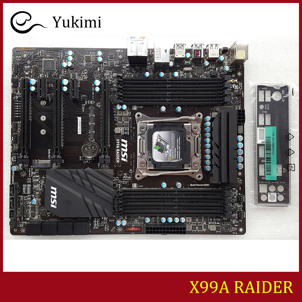 FOR MSI X99A RAIDER LGA2011-3 DDR4 Intel 128GB ATX Motherboard