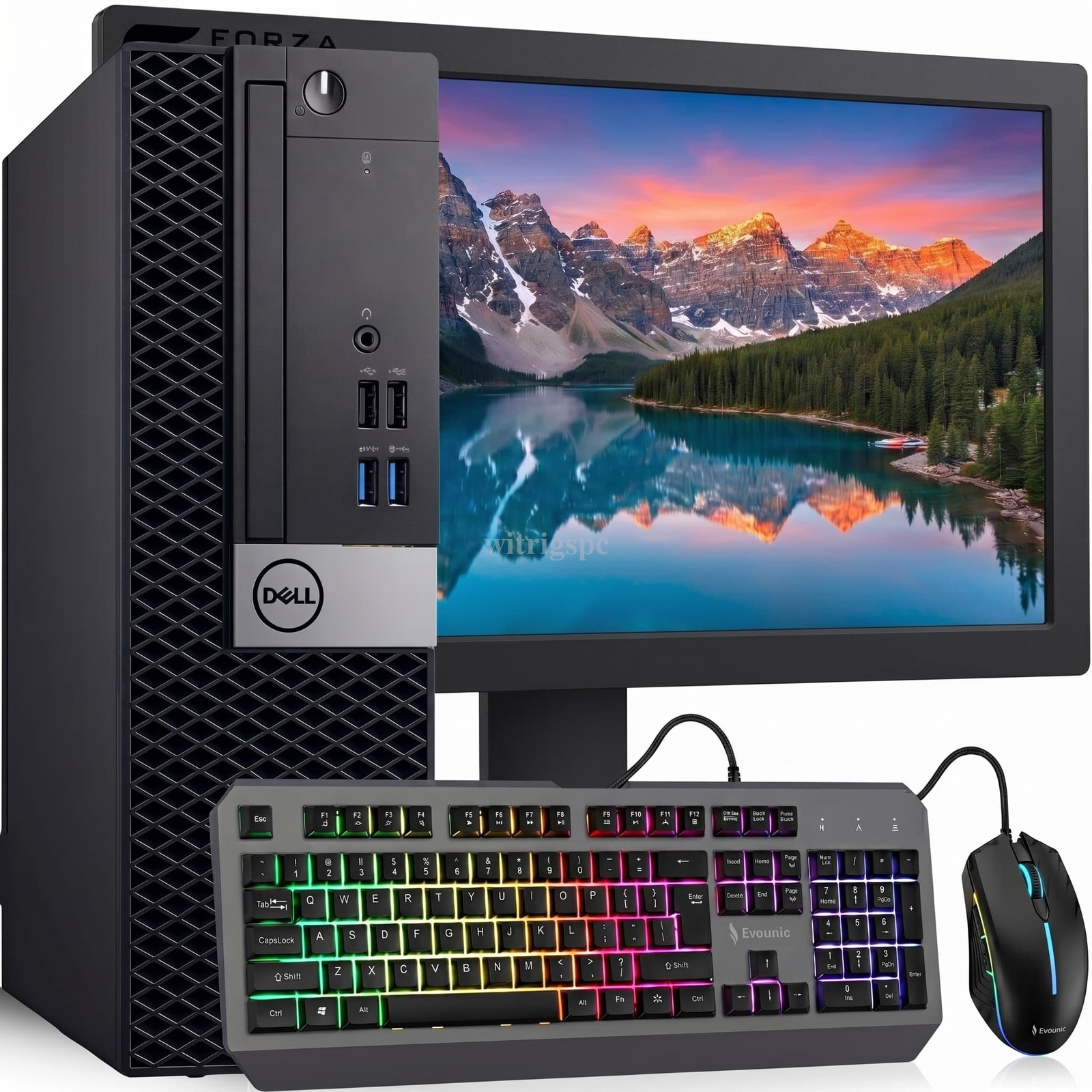 Dell OptiPlex 7060 SFF Gaming PC intel i5 8th 16GB RAM 512GB SSD 24" LED Win11