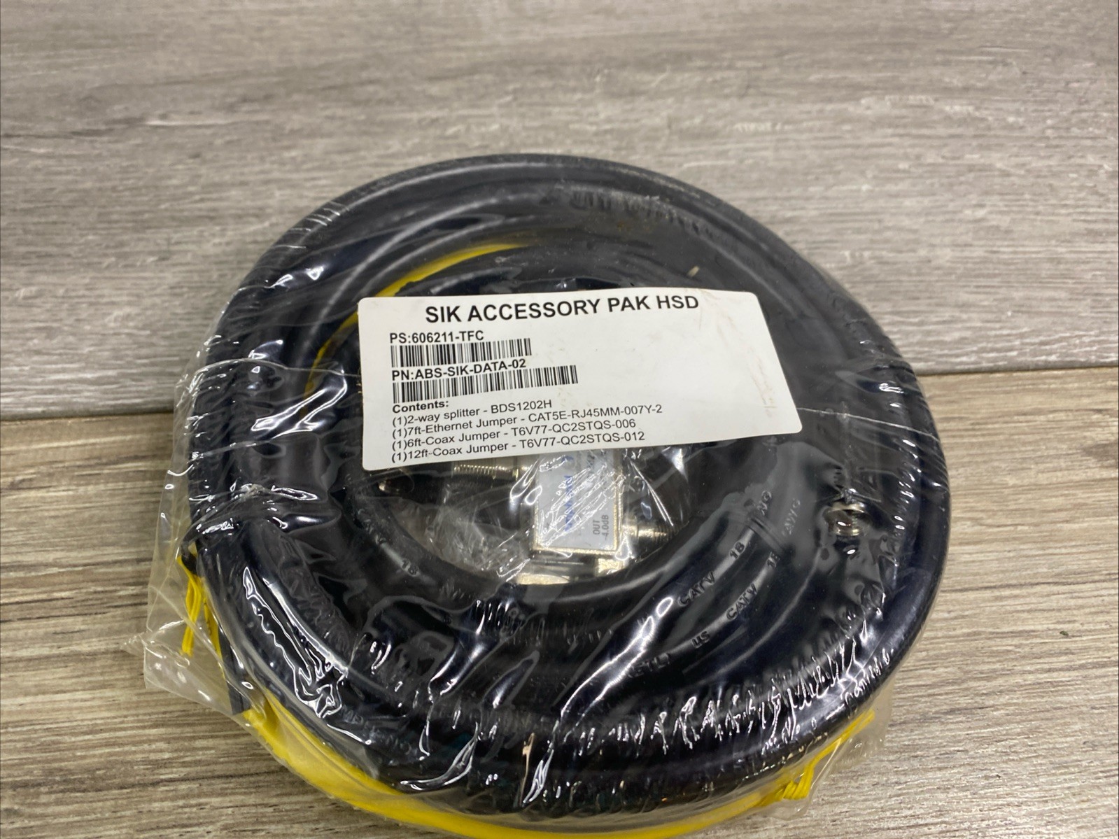 New SIK Accessory Pack HSD for Data, 6ft and 12ft Coax, 7ft ethernet, splitter